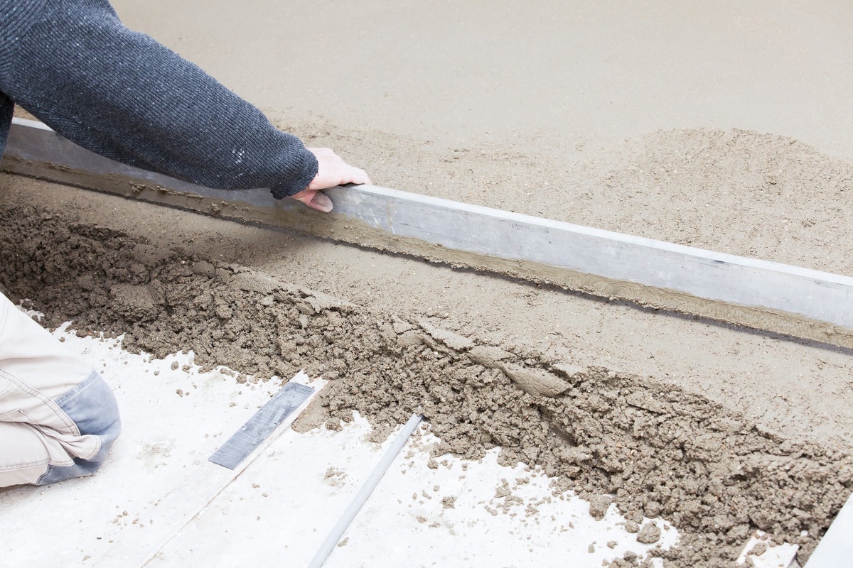 Полусухая цементно-Песчаная стяжка